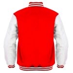 Red Wool Varsity Jacket